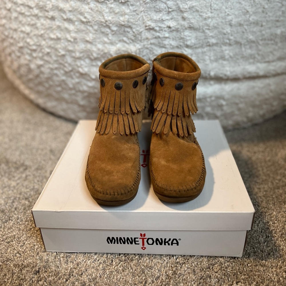 Minnetonka Fringe Boots